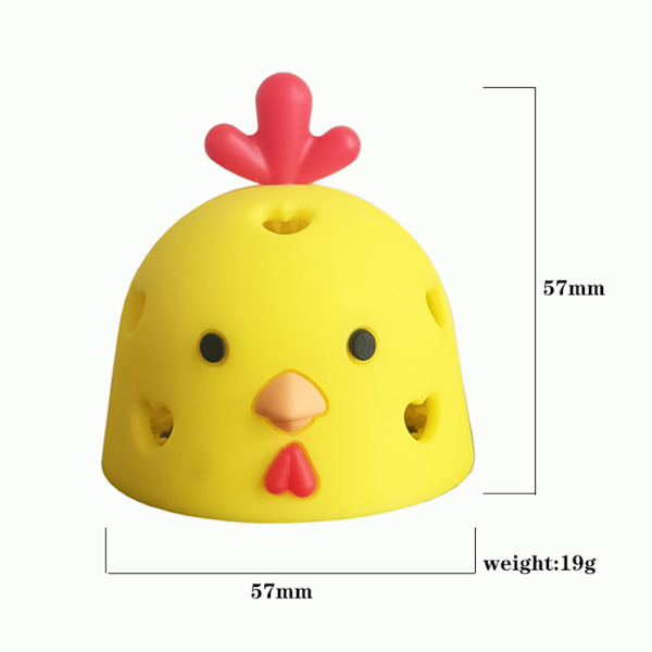 Chicken Shape Egg Brush for Eggs/Ducks High-Efficiency Egg Cleaning Tool for Poultry Eggs Cleaning White White