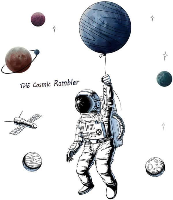 3D astronaut veggdekorasjon som veggdekorasjon for soverom stue r