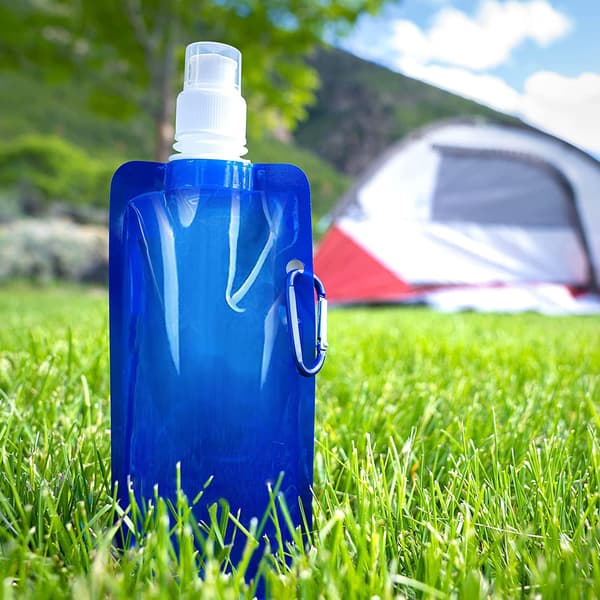 Hopfällbara, återanvändbara vattenflaskor, set om 6, idealiska för cykling och utomhussport