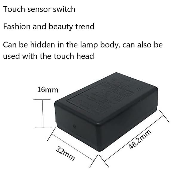 Ld-600s Inbyggd 3-vägs Fingertrycksdimmer On/off-brytare Us/eu