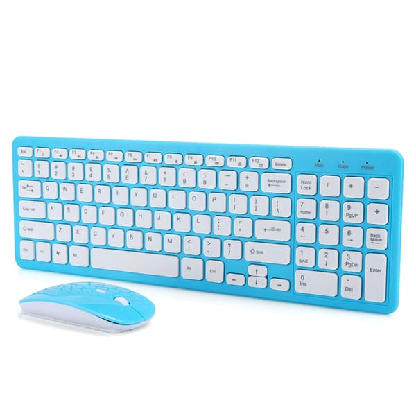 Wireless Keyboard and Mouse Set for Office and Gaming, for Laptop, 3 Speeds, Micro Receiver