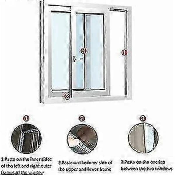 Self-adhesive Brush Strip Wind and Dust Proof for Sliding Windows and Doors Black 9mm x 9mm 10m