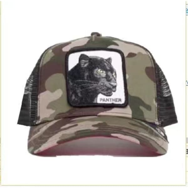 Mesh Djur Broderi Keps Snapback Keps Leopard Kamouflage - Perfekt Leopard kamouflage Leopard camouflage Leopard camouflage