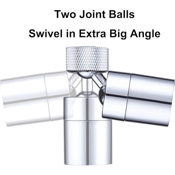 Dual-Function 80-Degree Swivel Faucet Aerator for Kitchen