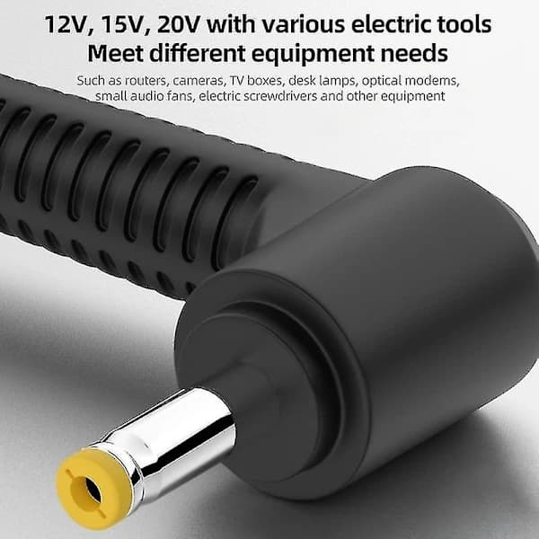 20V 4.0 x 1.7mm USB-C til DC-adapterkabel for rutere, kameraer, TV-bokser, skrivebordslamper PVC-strømkabel