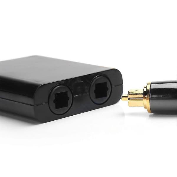 Dobbeltport Digital Optisk Fiber Lydsplitter Kabeladapter 1 Ind 2 Ud