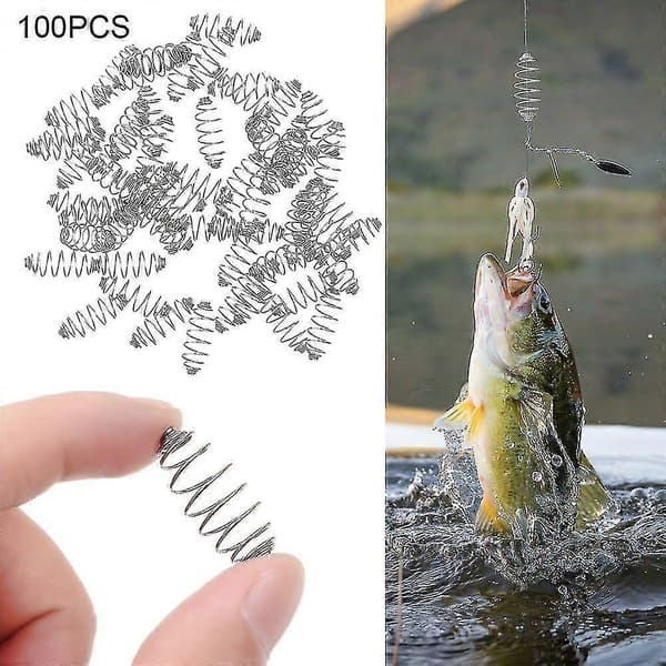 100 st Nya Flytande Matkorgar Explosions Karpfiske Utrustning Fiskefjädrar