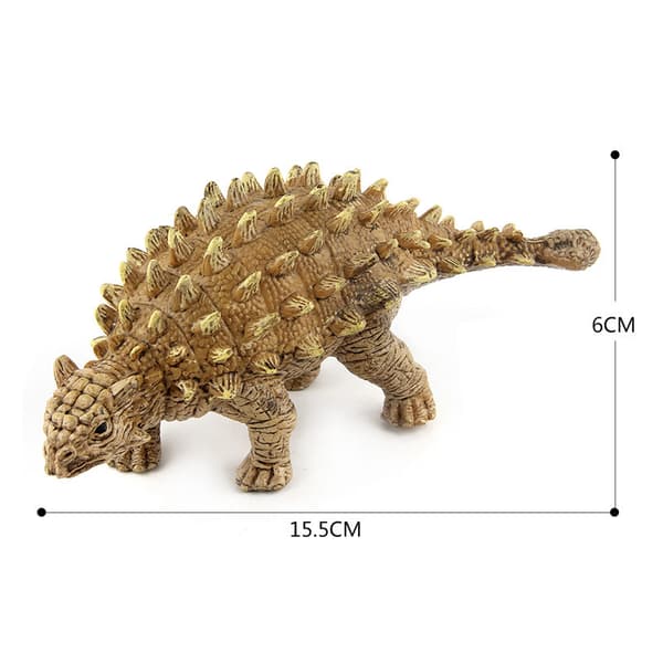 Dinosaur Ankylosaurus Figur, Flerfarvet