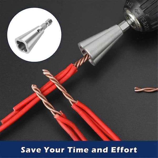 Wire Twister for Drill, Electric Drill Wire Stripper and Twister Spin Twist Wire Connector Socket