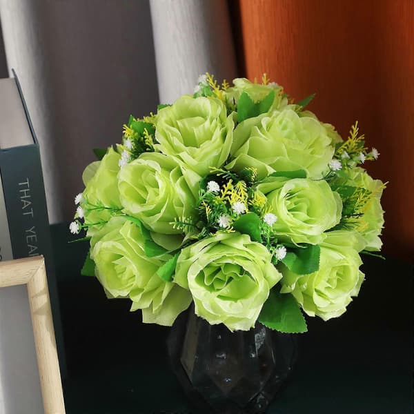 Simulation Flower Ball Bouquet Silk Fabric Props for Car Showroom Decoration