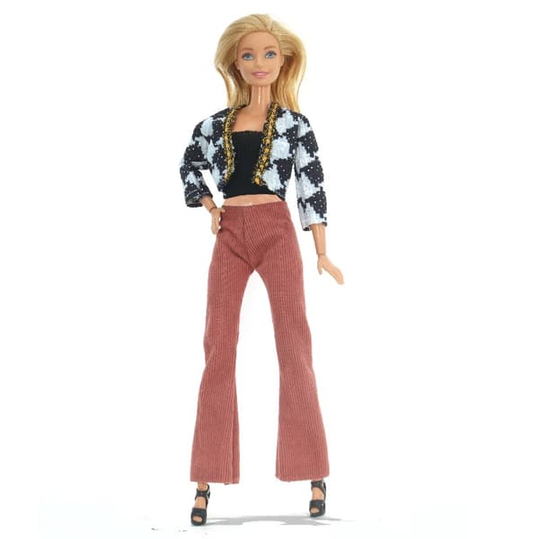 30 cm Barbie-nuken vaatesetti, 6 osaa