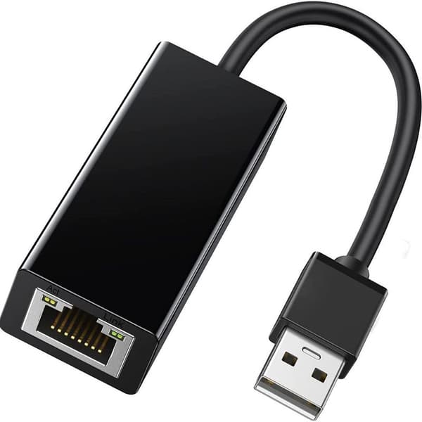 Ethernet Adapter USB 2.0 to 10 100 Network RJ45 LAN Wired Black