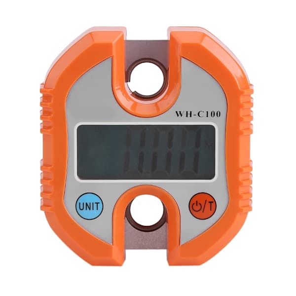 WeiHeng Bærbar Kran LCD Digital Elektronisk Krok Hengende Vekt Loop Veiing Balanse Oransje
