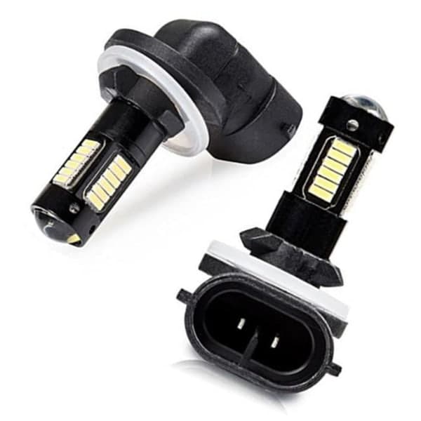 DRL-lamper 6500K hvite 30SMD 4014 881 880 H27 LED-erstatningslamper for tåkelys