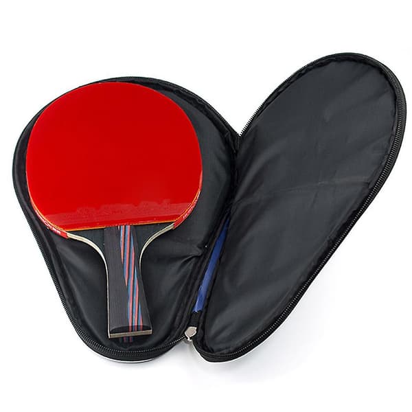 Racketveske med balloppbevaringslomme, bordtennisracketfutteral, vanntett innerfôr [DB]