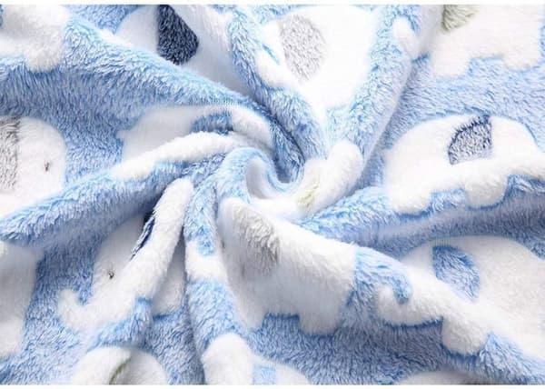 Superblødt og luftigt fleece tæppe til kæledyr, flannel, til hunde, hvalpe, katte, 60x40CM, 1-pak