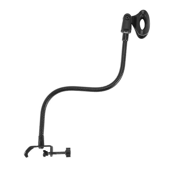 Flexible Gooseneck Microphone Stand with Desk Clamp for Radio Recording Studio, Live Broadcast Eq