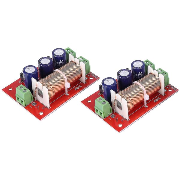 2 stk 400W Højttaler Crossover 2-vejs Lydjustering Diskant Bas Højttaler Filter Frekvensdeler F