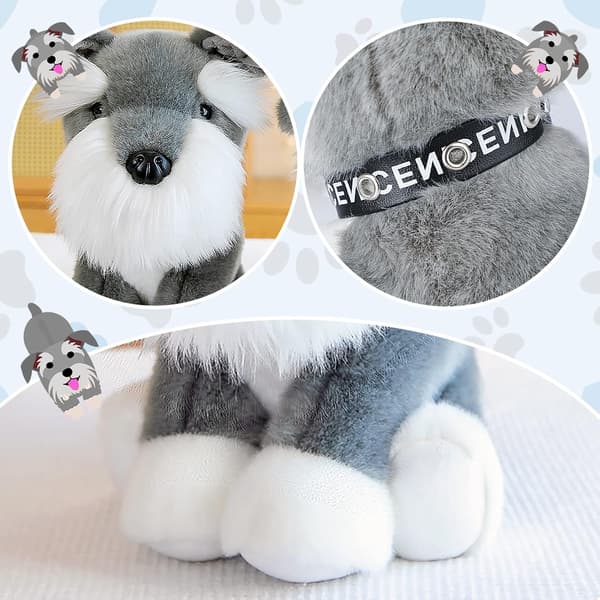 21 cm kosedyr kastepledd liten dukke, myk fluffy valp