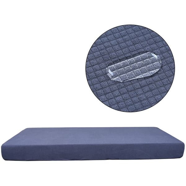 1-sits vattentät soffkuddeöverdrag stretch sofföverdrag skyddande överdrag stretch soffa halkfri vattentät kuddfodral grå
