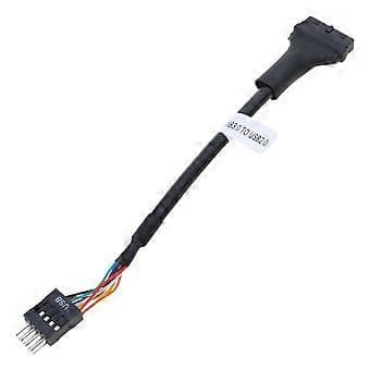 USB 3.0 til USB 2.0 Bundkortstik Kabel 19/20Pin til 9 Pin til Brug på Frontpanel Han til Hun Male to Female