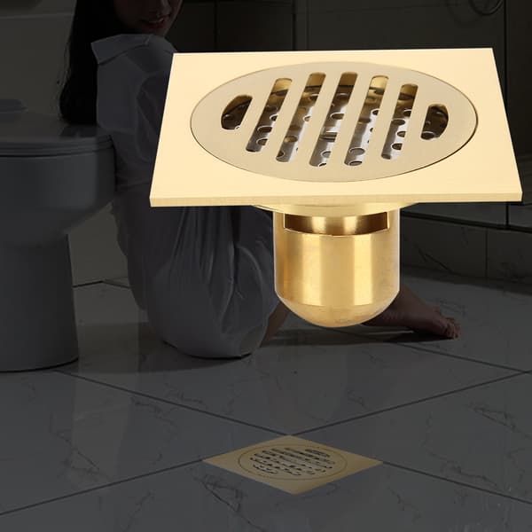 Husholdningsmessing Anti-lugt Brusegulvafløb Badeværelse Vandafledning Hardwaretilbehør