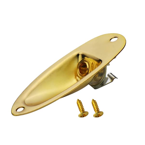 Pickup jack 6.35mm båtformet pickup jack socket egnet for Stratocaster elgitar gull gold