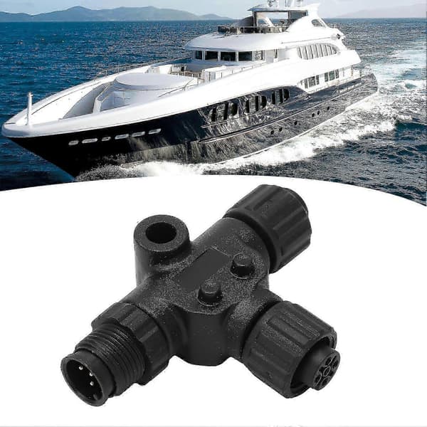 Til Nmea 2000 T-stik 3 Port 5pin M12 Gevind Ip67 Vandtæt Til Garmin Netværk