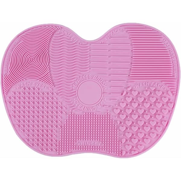 Meikkisiveltimien puhdistusharja Puhdistusmatto Kuurauslauta (Pinkki)