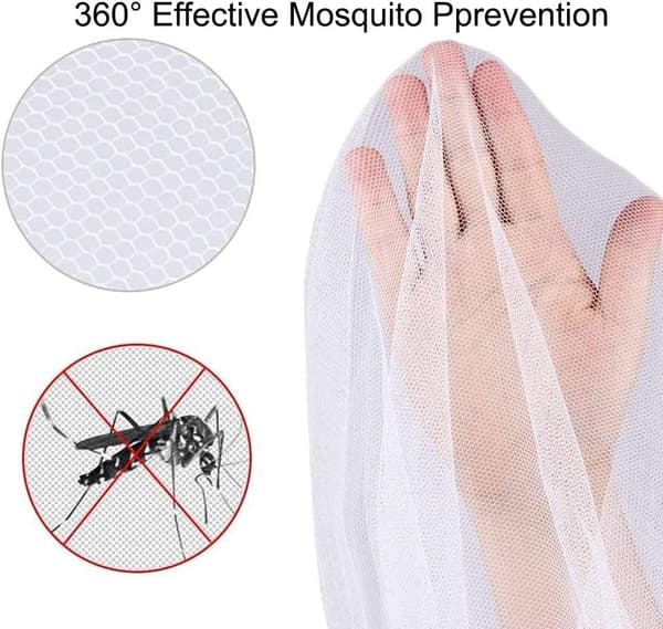 Bed Mosquito Net, 200x200x180cm Universal Square Mosquito Net Camping Mosquito Net, Canopy Mosquito Net
