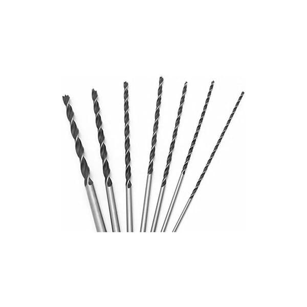 Extra Long 300mm Drill Bit, 7pcs High Carbon Hardened Steel 4-10mm Wood Drill Bit Set