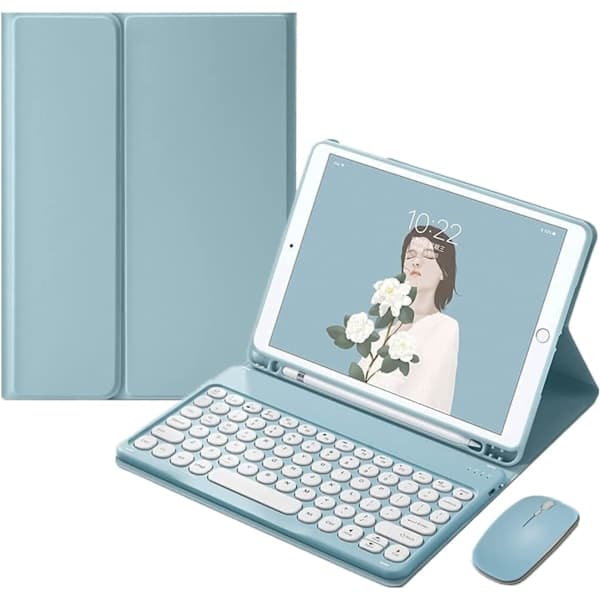 Cute iPad 9th Generation Keyboard Case with Mouse iPad 8th Generation/iPad 7th Generation