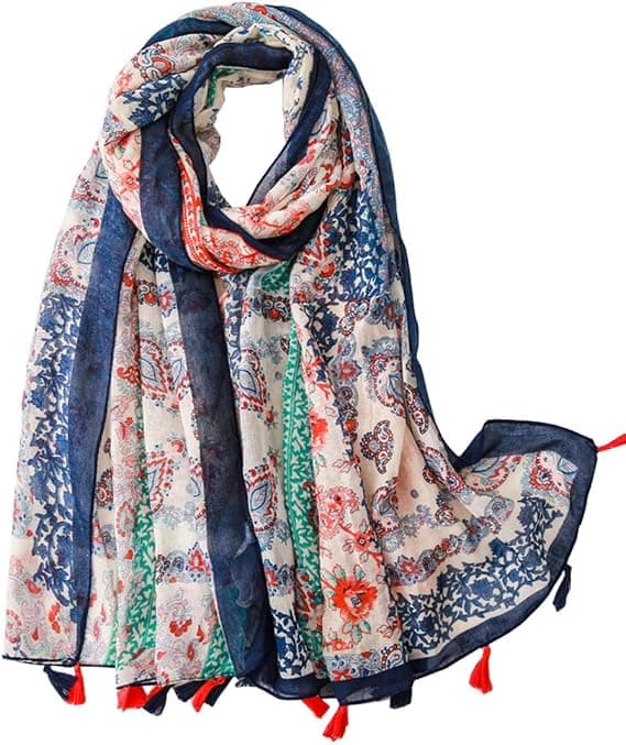 Damhalsduk Lång Stor Sjal Elegant Lättviktsscarf Mjuk