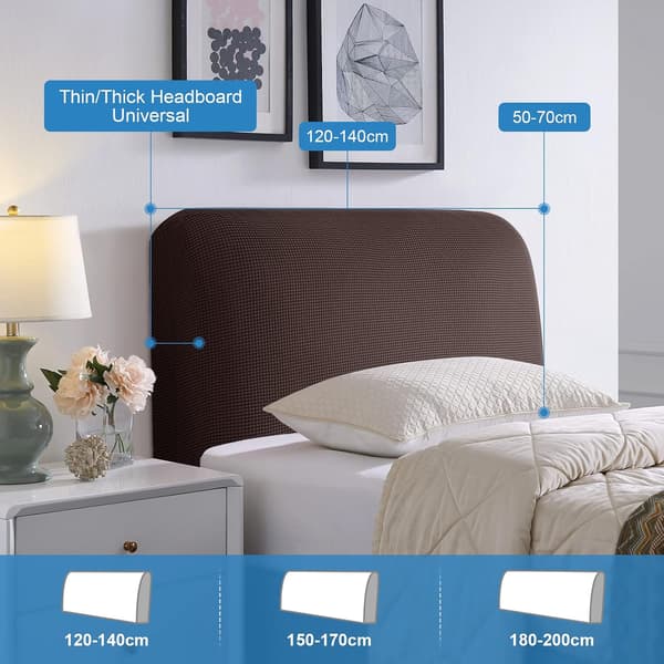 Sänggavelöverdrag, King Size Sänggavelöverdrag, Dammtätt Allomfattande Elastiskt Sänggavelsskydd, Spandex Jacq
