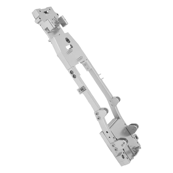RC metallchassisram DIY-del for WPL D12 1/10 RC modellbil oppgraderingsdeler tilbehør sølv