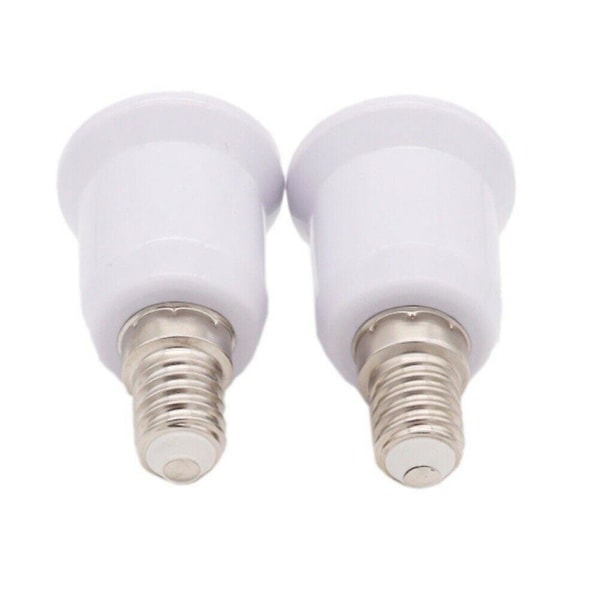 2 st LED-lamphållare E14 till E27 adapter E14-e27 sockelsockel