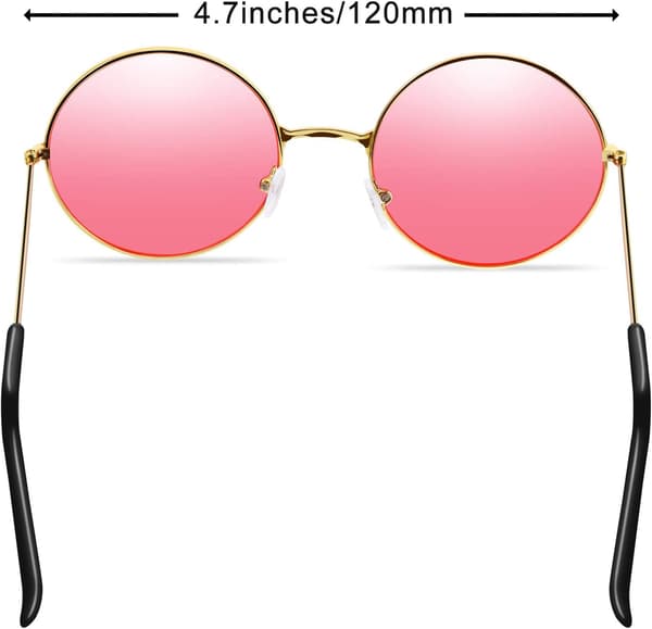 2 par solglasögon Specifikationer Rosa Hippie Solglasögon Retro Hi