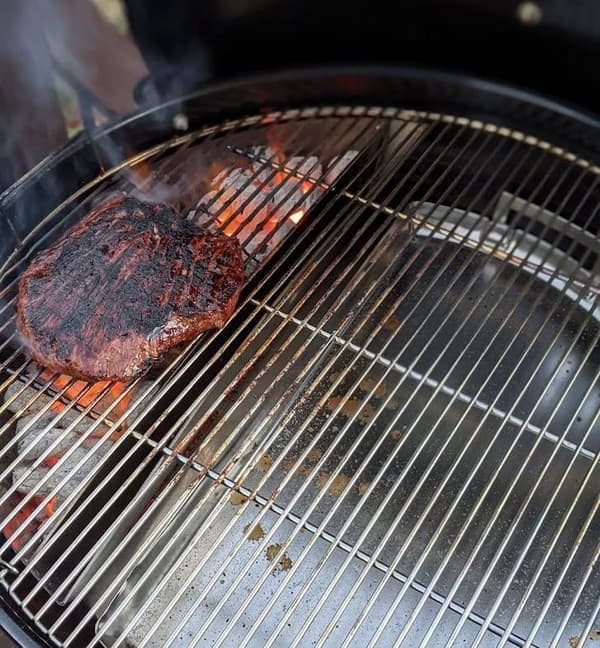 Utbytesgrillgaller med gångjärn i rostfritt stål för kolgrill