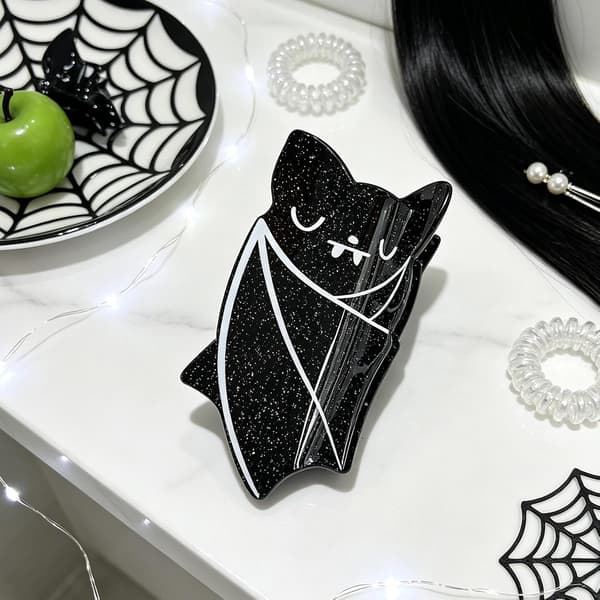 Hårklemmer, Halloween, flagermusform, hestehale-styling-kløer -