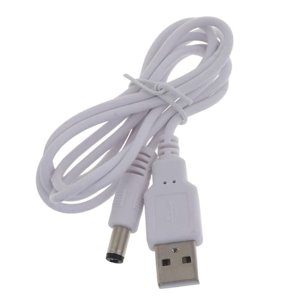 USB 2.0 A-tyypin uros - 5,5x2,5 mm DC 5V virtaliitin USB DC5V -latauskaapeli [DB] 1m 1m