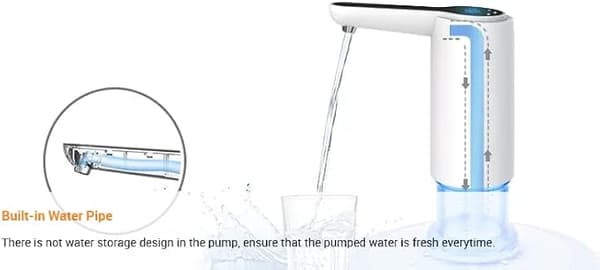 Mini Smart USB Bottenladdad 5 Gallon Flaskad Renare Dricksvatten Kall Automatisk Fristående Bärbar Vattendispenserpump