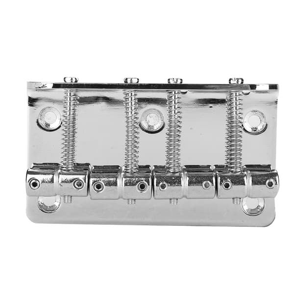 4-sadel Hardtail 80mm Metal Tailpiece Elektrisk Basbro Erstatningstilbehør (Sølv)