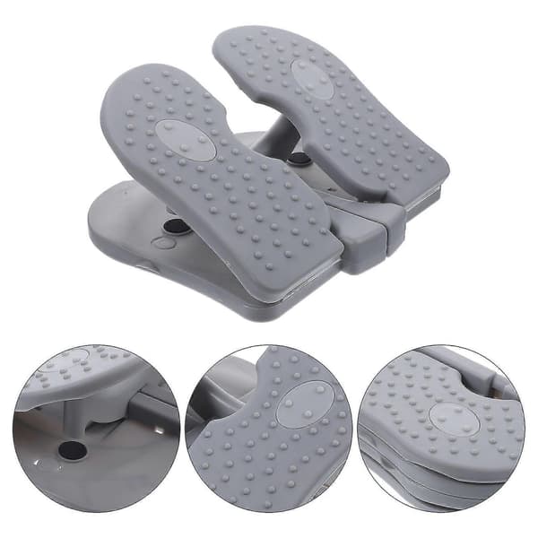 1. Mini Stepper Husholdningsklatrefotmaskin Unisex Treningsutstyr (grå)