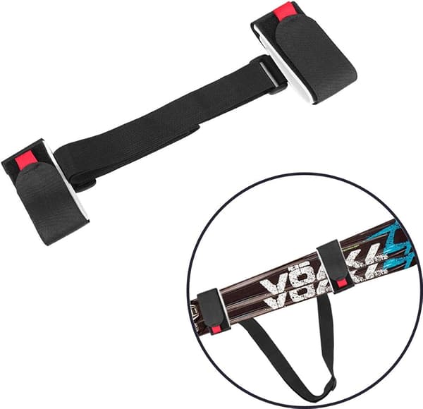 3-pack Adjustable Ski and Pole Carrier Strap, Shoulder Strap for Ski Carrying with Padded Holder