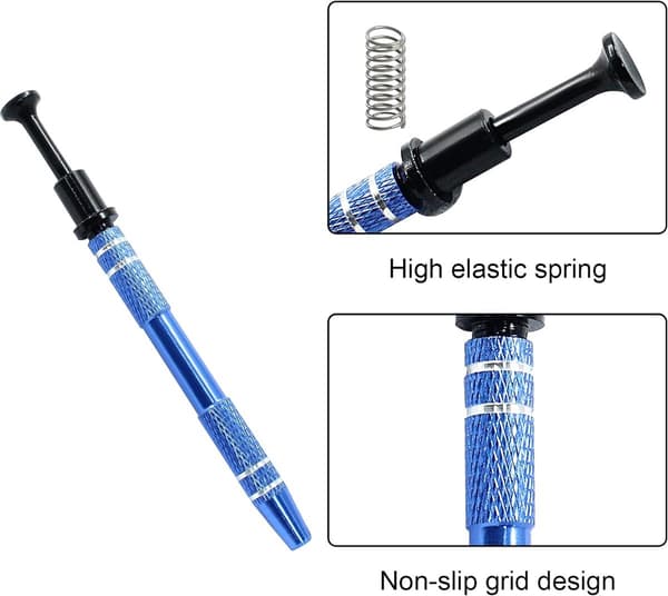 4-Claw Gripping Tool with Penetrating Ball Grip - (3-Pack, Blue)