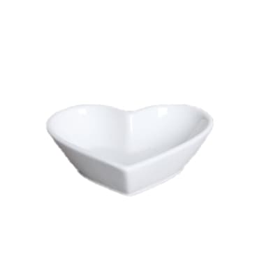 Porcelænsskål - Hjerteformet 12-pak Vit 1404