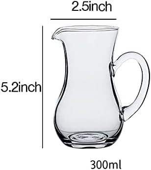 2st Glass Creamer Pitcher Såsserveringsmjölkkanna, 300ml A-300ml - A-300ml