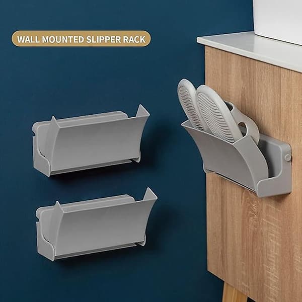 Foldable Shoe Racks for Wall - Foldable Wall Mount Shoe Storage, No Drilling, Hallway and Hall Hanger, Save Space, Grey, 1 Piece