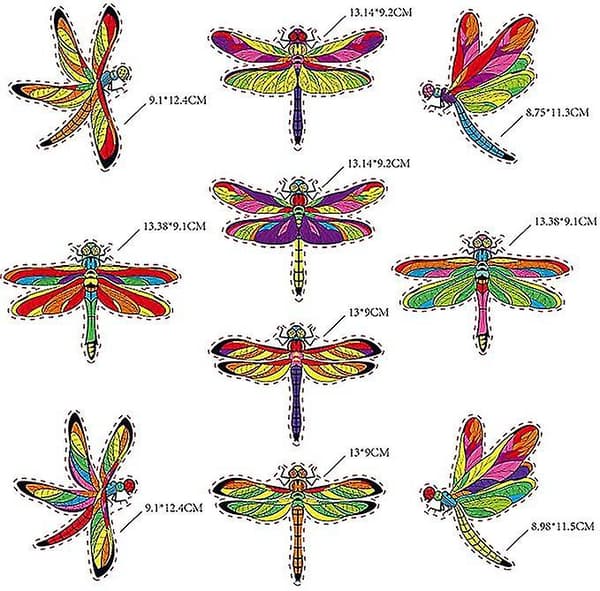 10 store vandnymfe-vinduesdekorationer, antikollision