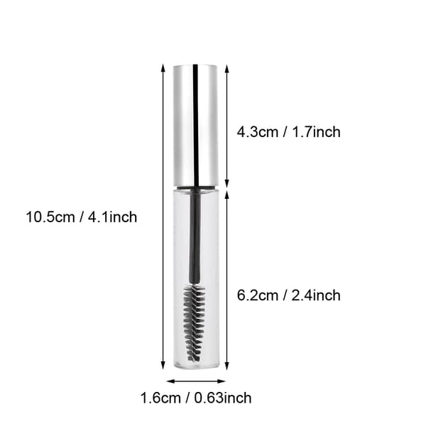 5 väriä 10 ml tyhjä ripsiväriputki ripsiharjalla tyhjä ripsivärisäiliö pullo #1